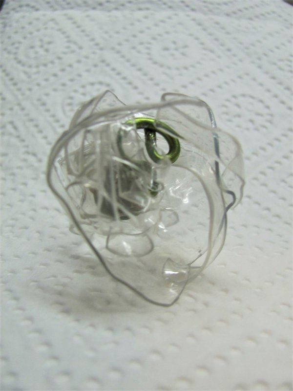 RING upcycling, PET-Blume. handmade, Einzelstück
